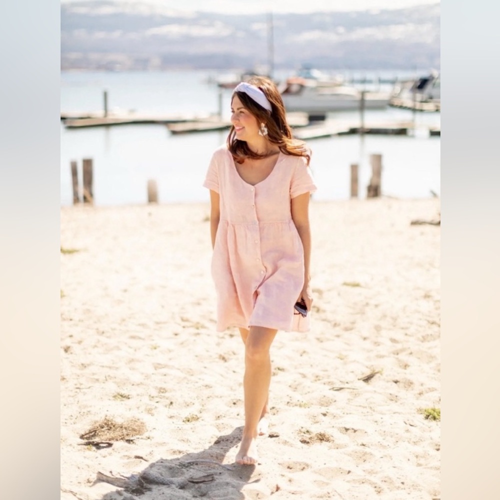 Jillian Harris x Priv hamptons linen dress